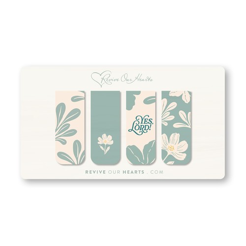 Dwell Summer Magnetic Bookmarks (set of 4)