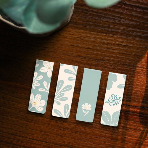 Dwell Summer Magnetic Bookmarks (set of 4)