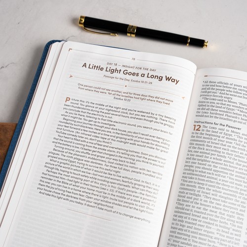 CSB Men's Daily Bible (Blue LeatherTouch)