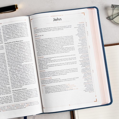 CSB Men's Daily Bible (Blue LeatherTouch)