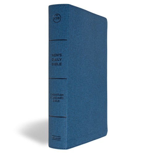 CSB Men's Daily Bible (Blue LeatherTouch)