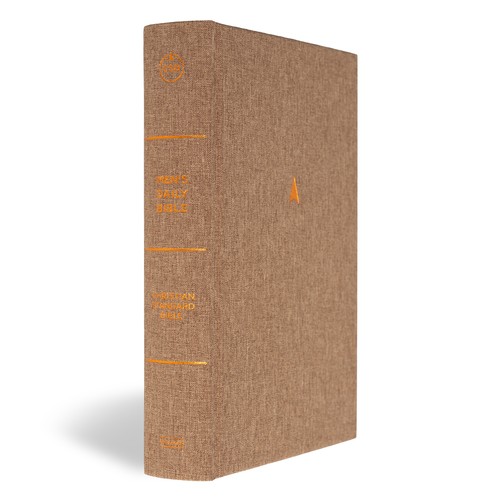 CSB Men's Daily Bible (Brown Cloth-Over Board)