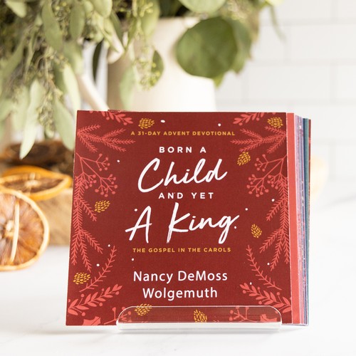 Born a Child and Yet a King Daily Advent Cards W/ STAND