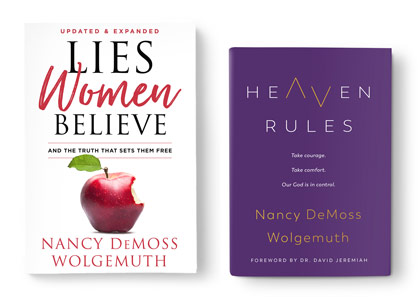 Photo of Lies Women Believe and Heaven Rules books